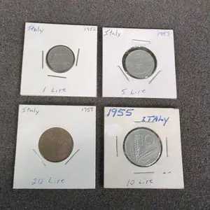 Italy One Lire 1952, Five Lire 1953, Ten Lire