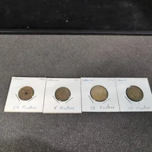 Lebanon Two 1/2 Piastres 1955, Five Piastres