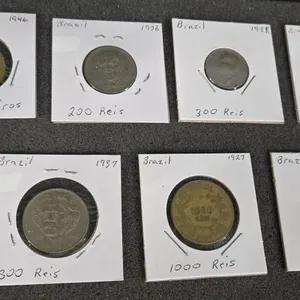 Brazil 1927 1,000 reis, Brazil 1937 300 reis,