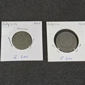 Bulgaria One Lev 1925, Two Lev 1925, Five Lev