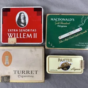 4 Cigarette Tins