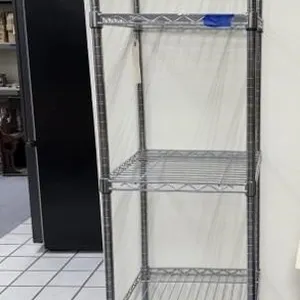 5-Shelf Wire Shelving Unit 18"x18"x74"H