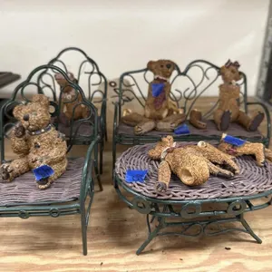 9 Pcs - Boyd's Bears Collection w/Patio D�cor