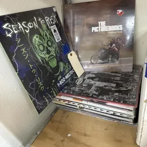 Pile of Assorted Vinyl Records