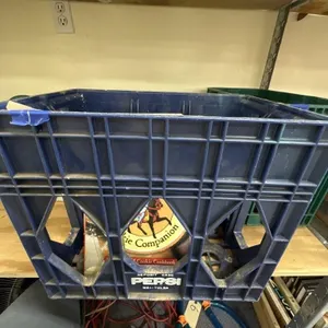Plastic Pepsi Crate w/Cookbooks & Puzzle