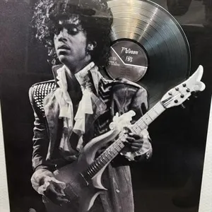 Prince Purple Rain Tour Platinum Record framed