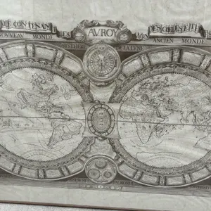 4 ft - 1688 World Map Art Print