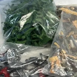 Vintage plastic toy lot ships tanks, Knights milit