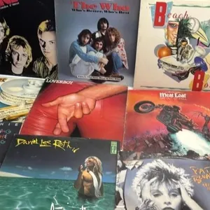 Vinyl Lp Record Lot Meat Loaf Police Loverboy who