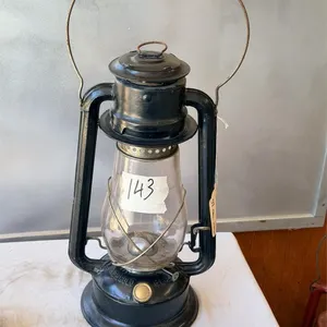 Black Tubular CT Ham Lantern with brass cap