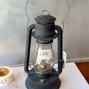 Black Tubular CT Ham Lantern with brass cap