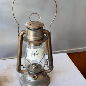 CT Ham Gem Nickel Finish Kerosene Lantern