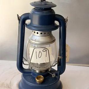 Blue Defiance Hurricane Kerosene Lantern