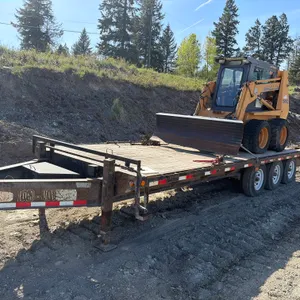 2008 Loadmax Flatdeck 26' Commercial Trailer- BC Registered (Skid Steer sold separately)