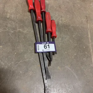 Lot of (5) Snap-On Pry Bars