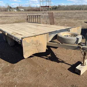 2016 14’ T/A Rainbow Trailer Flat Deck Over Trailer w/ Steel Ramps 2RGBA1420G1002177