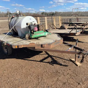 11’ S/A Utility Trailer w/ Speedaire Gasoline Compressor, Poly Tank, Graco Pump, etc. 2S92P1117W1090558