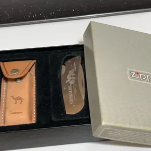 Camel Zippo Folding Knife-3 1/4” Folded W/Pouch