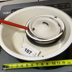 Enameled Pans-8 1/2”-16 1/4” D