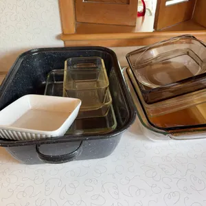 Large Roaster & Glass Baking Pans