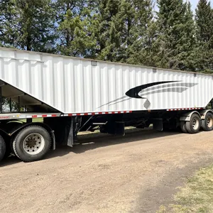 2010 DOEPKER 45 Ft. Tridem Grain Trailer, 78” High Sides, Tri-Hopper, Shedded