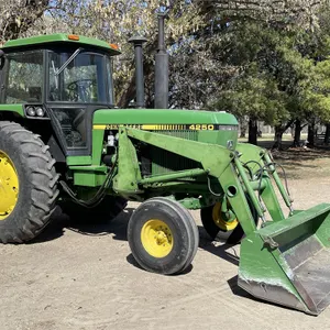 1986 JOHN DEERE 4250 Tractor w/ JD 148 FEL & 8 Ft. Bucket, 8,190 Hours, Shedded