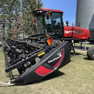 2023 MACDON M155 E4 Swather w/ MacDon D125 Header, 25 Ft., ONLY 111 Engine Hours