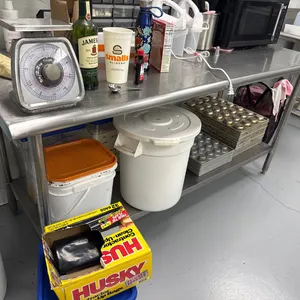 (1) 6 FT LONG STAINLESS STEEL PREP-TABLE