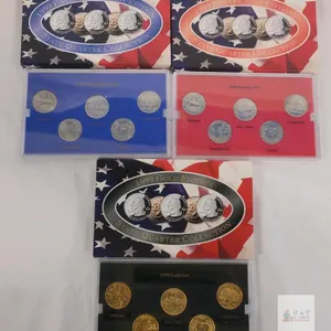 1999 USA Denver Mint State Quarter Set , 1999 USA Philadelphia Mint State Quarter Set & 1999 Gold Edition State Quarter Set