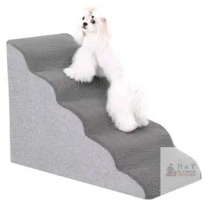 New Dog Stairs for Small Dogs- Dog Steps Stairs Ramps for High Bed Couch, High Density Foam Pet Steps Stairs for Dogs