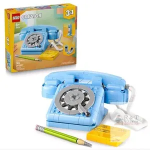 New LEGO Creator 3 in 1 Retro Telephone Kids Toy - Home Decor for Bedroom or Kids Room - Building Toy and Learning Playset for Girls & Boys, Ages 
