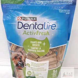 bb june 2026 Purina DentaLife ActivFresh Mini Oral Care Dog Chews, 56 Count, 1.06 lb, Chicken Flavor