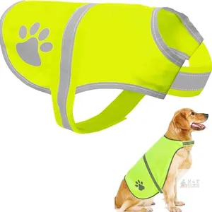 New Dog Size XXL High Visibility Reflective Safety Vest, Security Jacket for Outdoor Training Jogging Hunting Activities