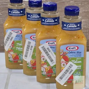 (BB 2026 AL 23) 4 New Kraft Calorie-Wise Zesty Italian Dressing 425mL