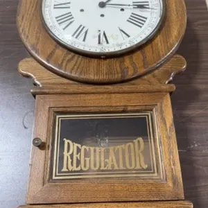 Vintage Howard Miller Regulator Wall Clock