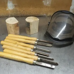 Wood Lathe Chisels & Face Shield