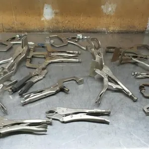 Assorted Locking C-Clamps & Vise Grips