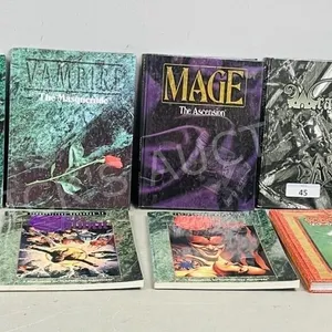7 books by White Wolf Gothic role playing games