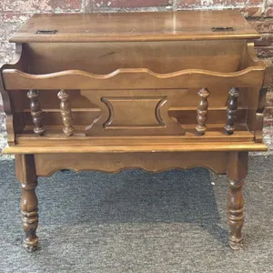 Vintage Dough Box Wood Table with Storage 29” x