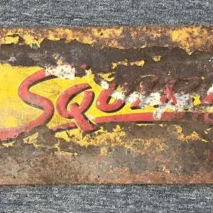 Vintage Squirt Soda Metal Sign 27.5” x 9.5”