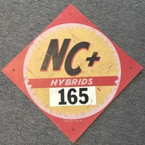 1983 NC+ Hybrids Plastic Sign 24”