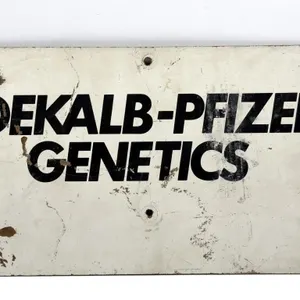 Dekalb-Pfizer Genetics Pressed Wood Sign 16” x