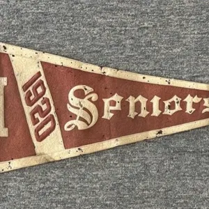 Antique 1920 School Felt Pennant 14” x 32”
-