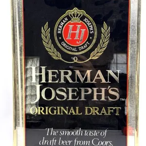 1987 Herman Joseph’s Light Beer Mirrored Sign 18”