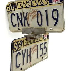 Sign Made with License Plates 12” x 13”