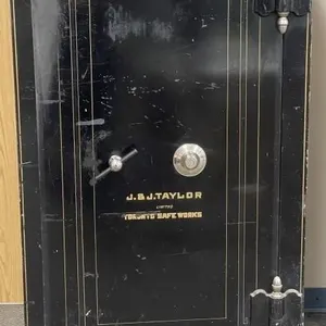 Antique safe built by  J. & J. Taylor Ltd.