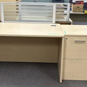 Wooden Desk With Privacy Screen 60 in x 30 in x