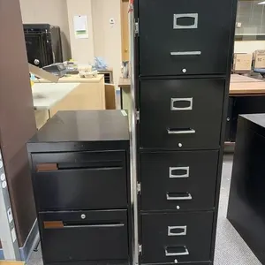2 Filing Cabinets- one Has Lock - 27x17x52.5