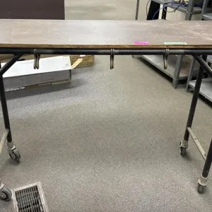 Metal & Wooden Rolling Stand/Table