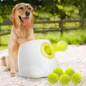 All For Paws Automatic Dog Ball Launcher - White/G